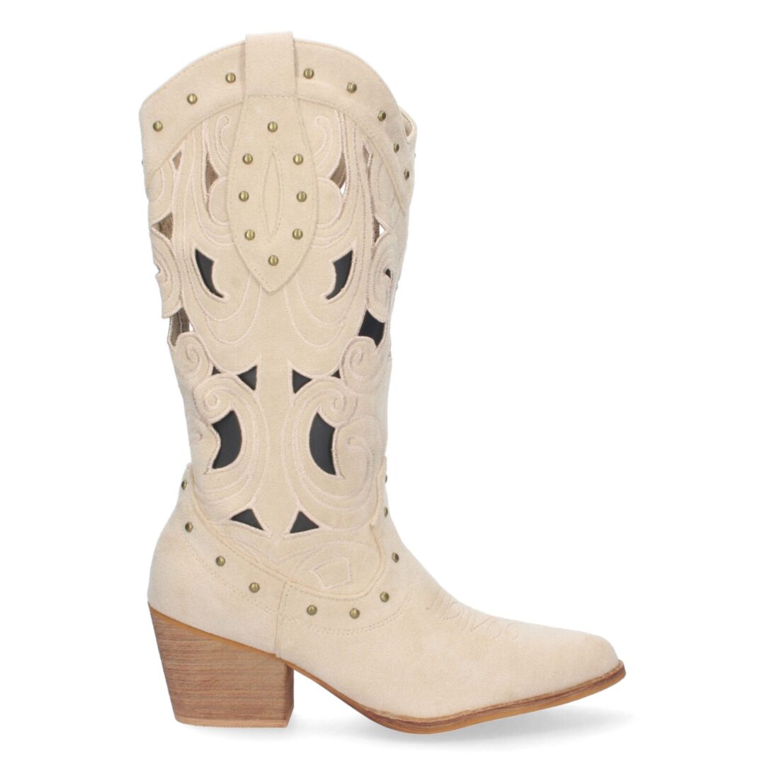 Botas cowboy caladas beige - Imagen 3
