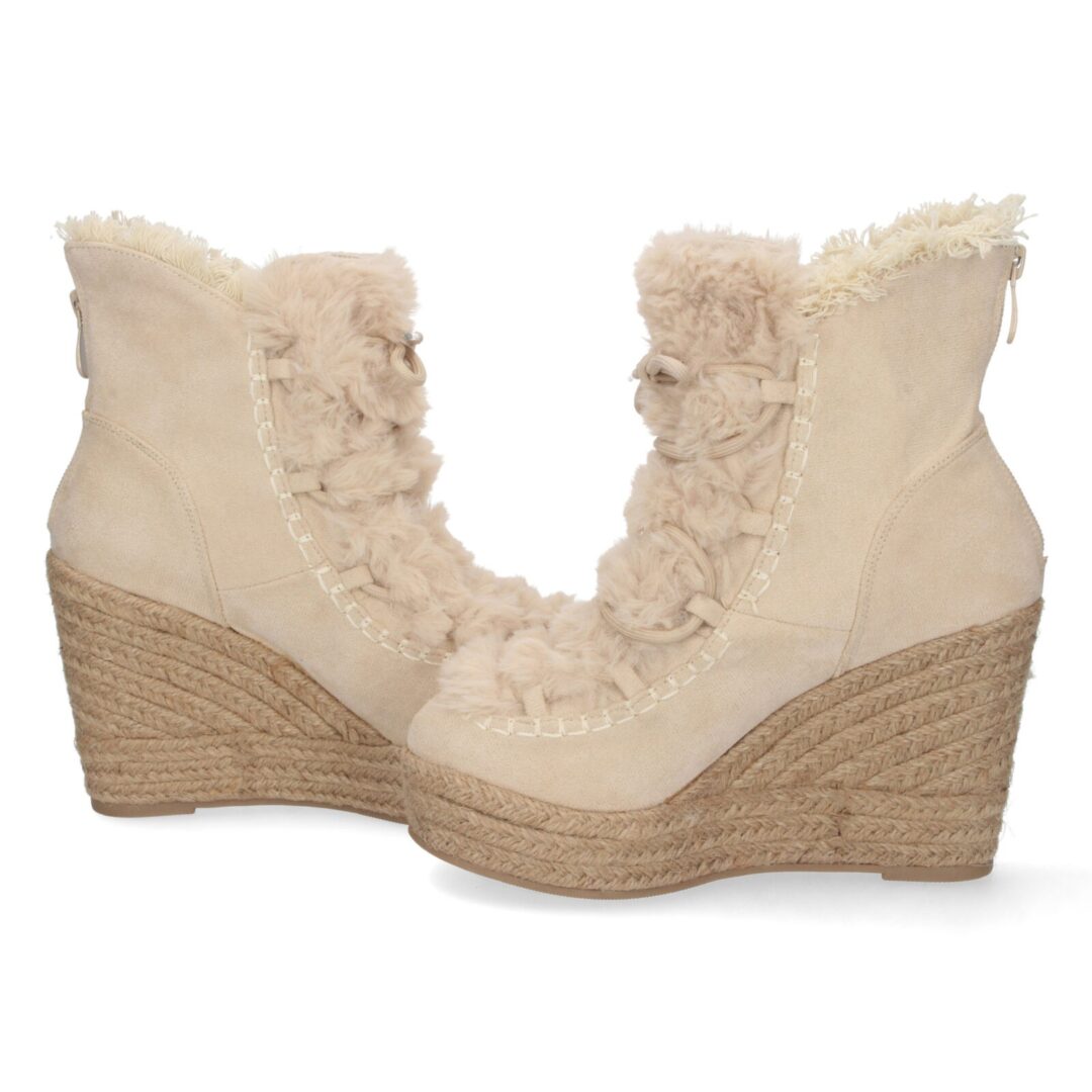 Botín cuña esquimal beige - Imagen 6