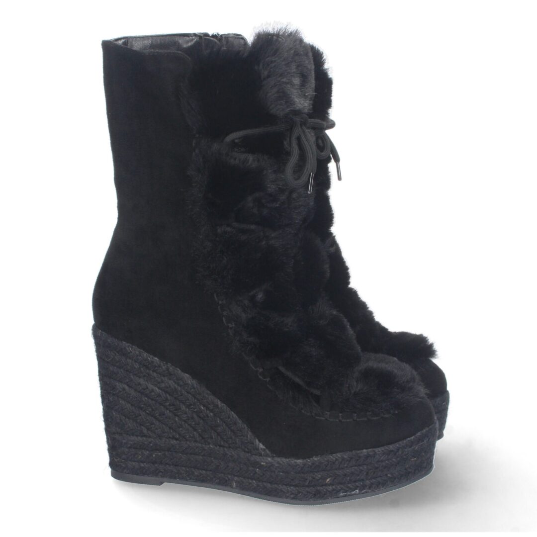 Bota cuña esquimal negra