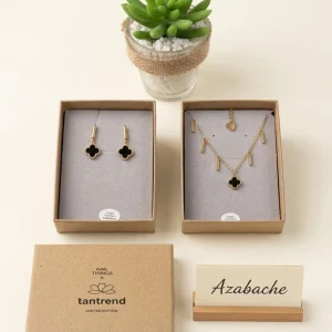 Pendientes Tantrend Flor Negra