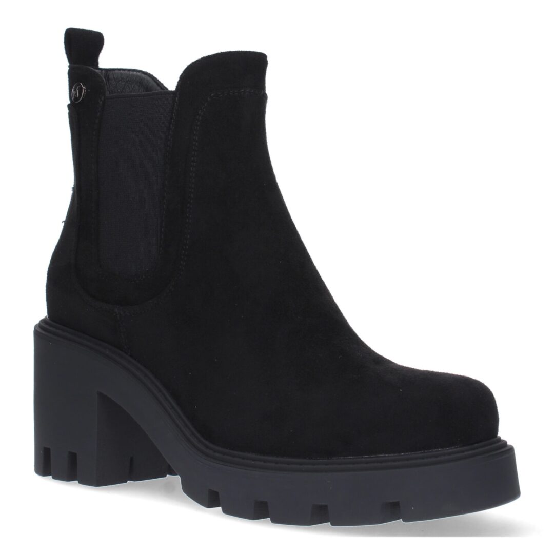 Botines negros con suela gruesa - Imagen 4