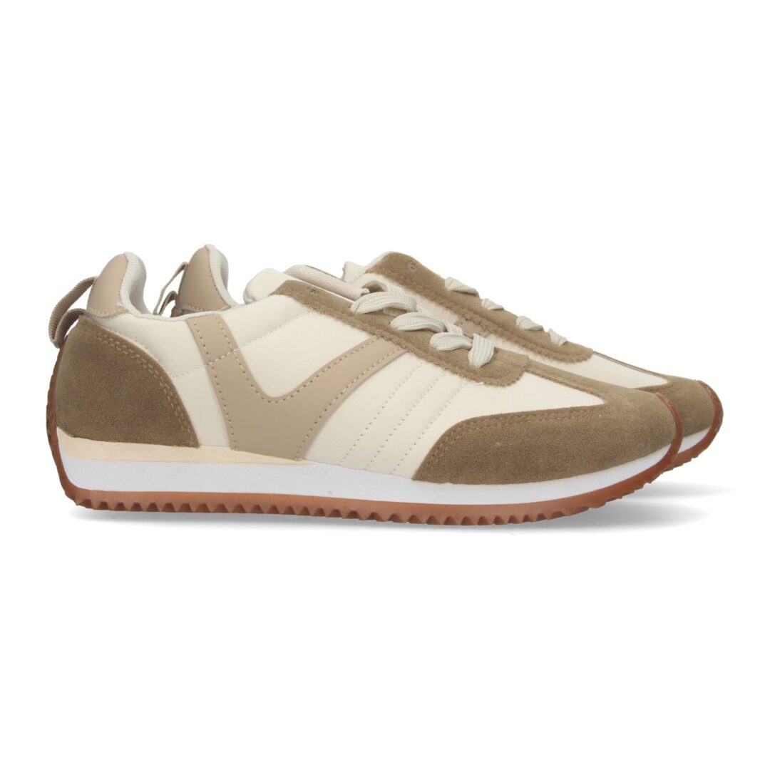Zapatillas deportivas beige con suela estampada. - Imagen 6