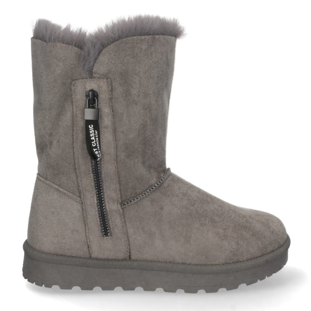 Bota australiana gris cremallera - Imagen 3