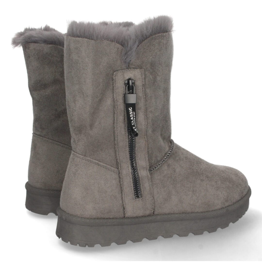 Bota australiana gris cremallera - Imagen 5