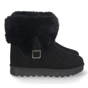 Botines australianos hebilla negros