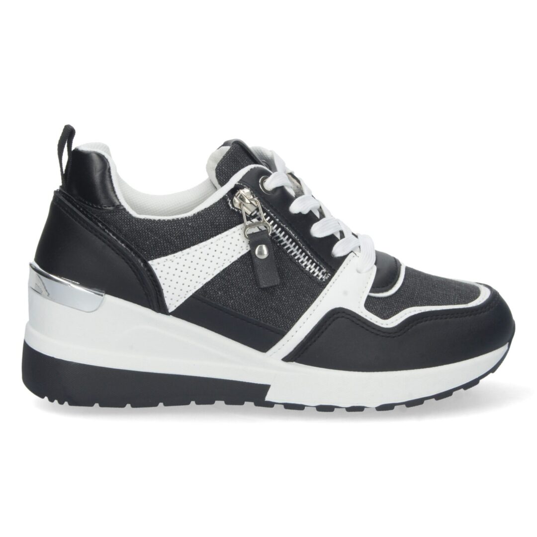 Zapatillas deportivas negras suela gruesa - Imagen 3