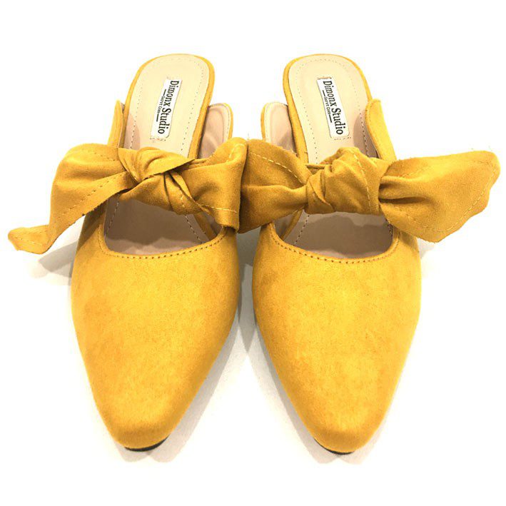 Zapato mostaza tipo mule - Imagen 3