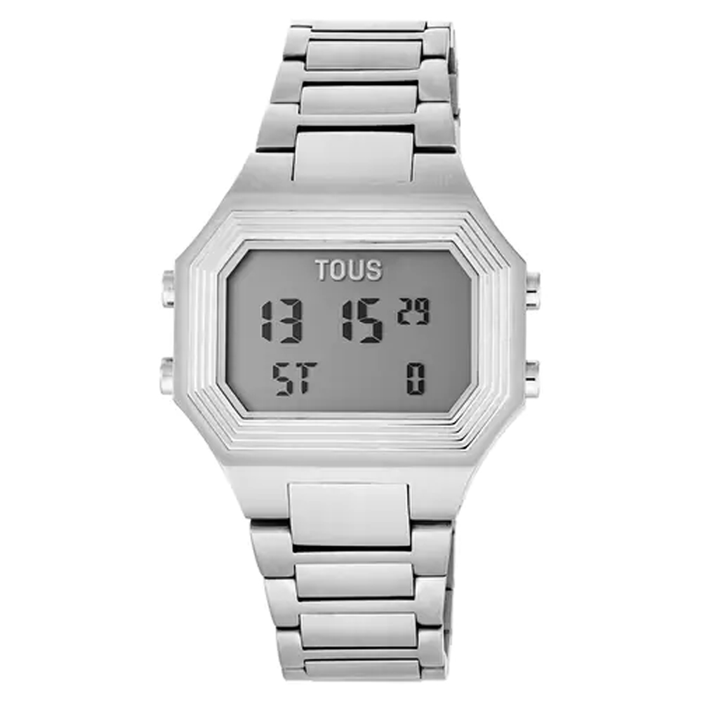 Reloj digital con brazalete de acero Emerald - Imagen 3