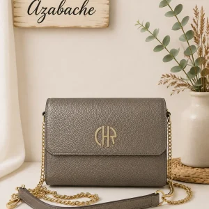 Bolso Cacharel polipiel Acero con Bandolera de Cadena