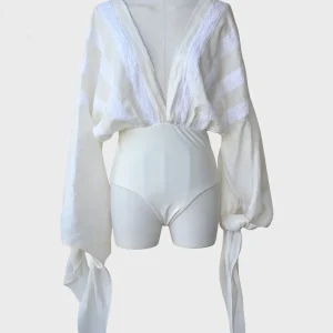 Agua de Coco blusa body Talla G (S-M) color crema