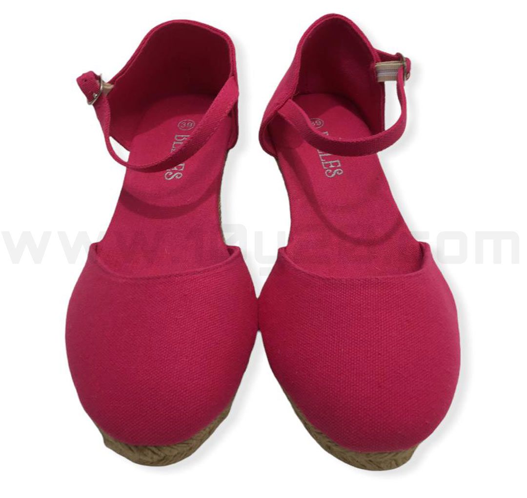 Alpargata valencia de mujer fucsia - Imagen 3