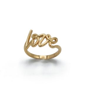 «LOVE» anillo Handmade 18K