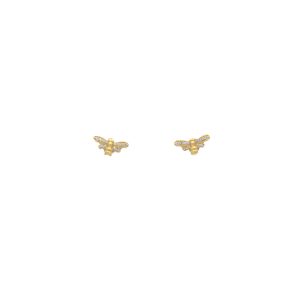 «MAYA» pendientes abeja Oro18K