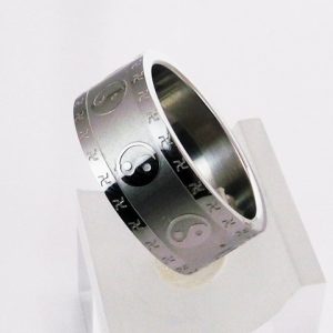 «YIN YANG» anillo acero