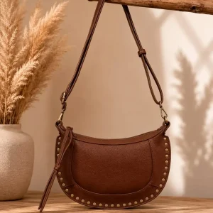 Bolso Bandolera de Polipiel con Tachuelas