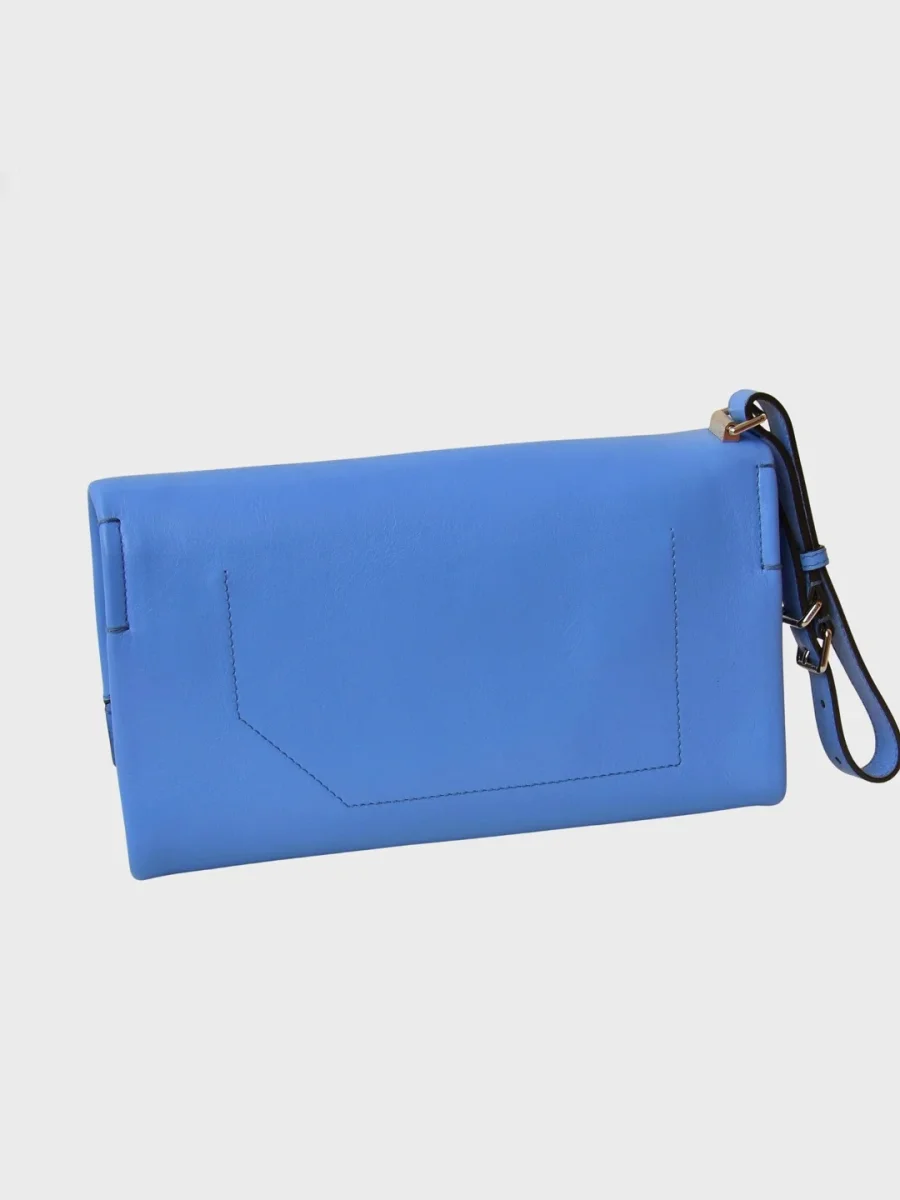 Bally Switzerland bolso clutch azul cielo Nuevo - Imagen 3