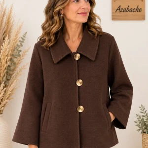 Chaquetón Amalia Talla Única con Botones Dorados