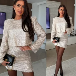 Conjunto champagne