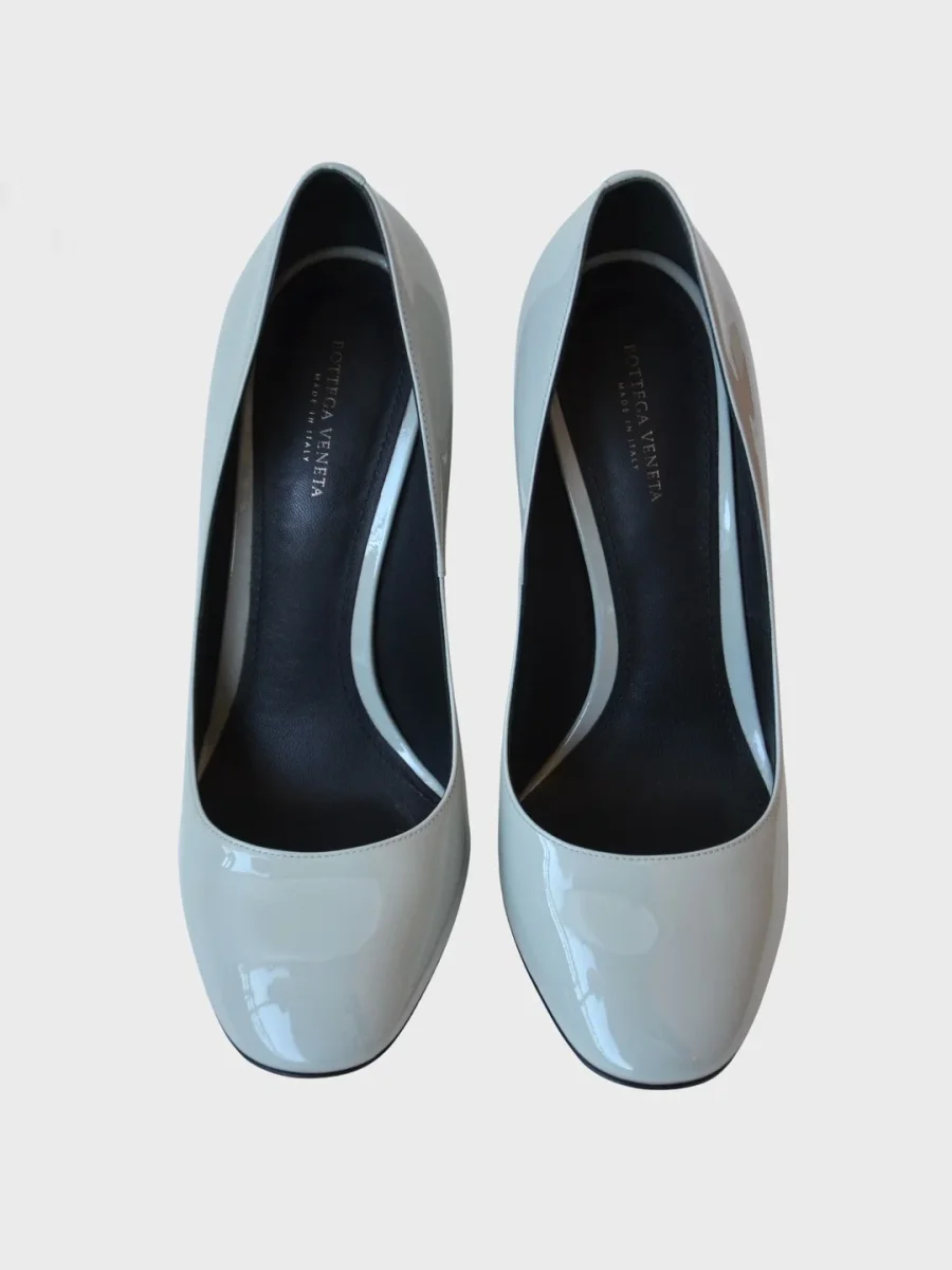 Bottega Veneta zapatos de tacón charol color block Talla 39.5 - Imagen 4