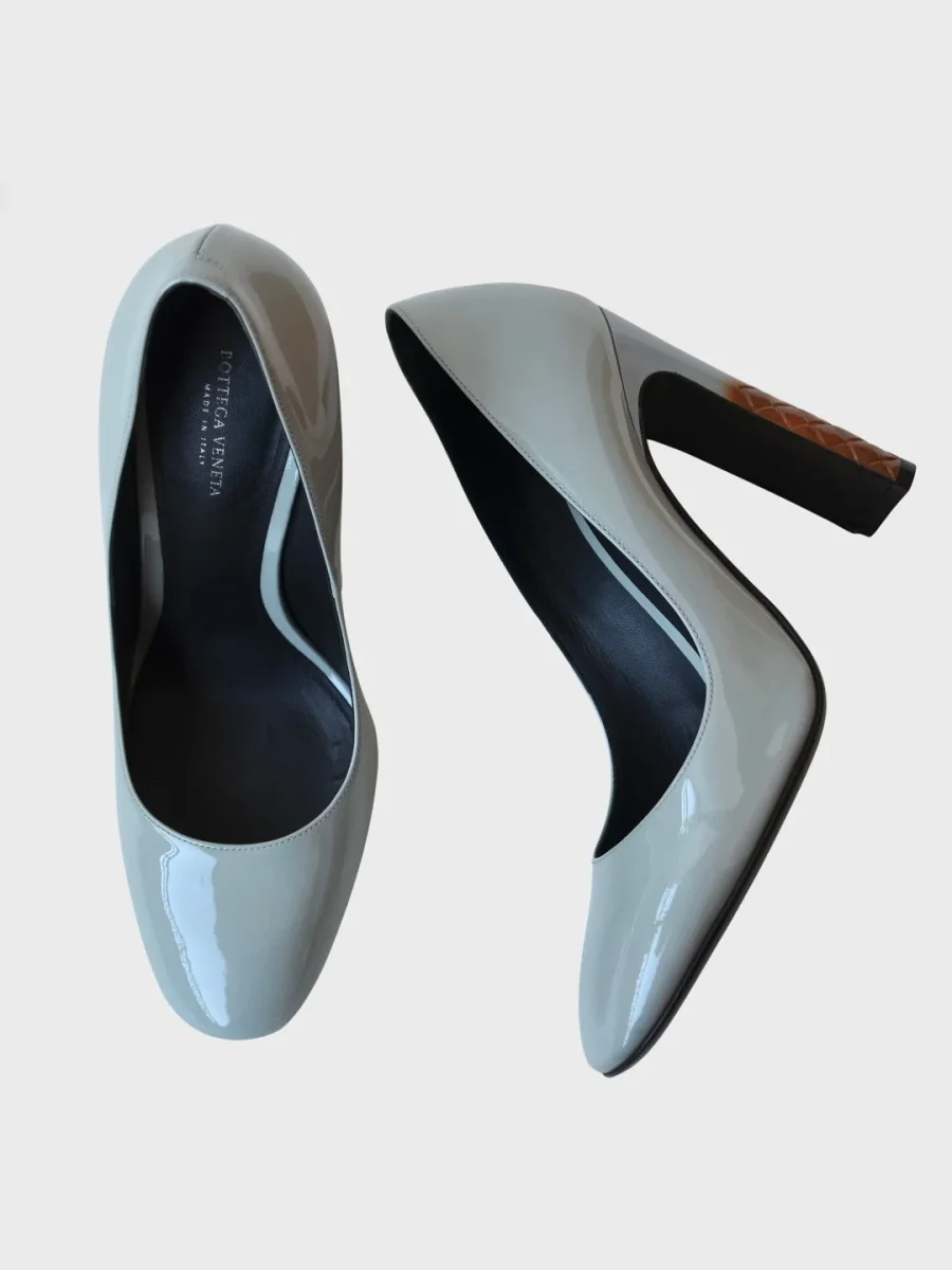 Bottega Veneta zapatos de tacón charol color block Talla 39.5