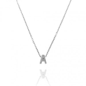 «ABC» collar plata inciales