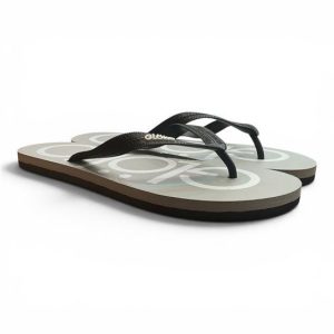 Sandalias planas cómodas gris y negro Glöko