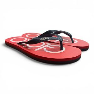 Sandalias planas cómodas rojo y azul Glöko