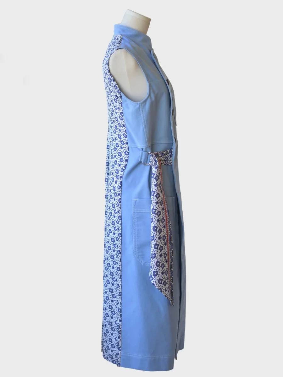 Chloé vestido chaleco de algodón y seda Talla 36 (S) - Imagen 7