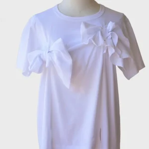 COMME DES GARÇONS camiseta blanca con lazos Talla L