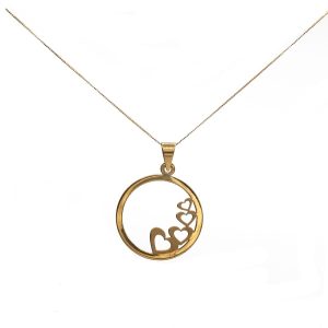 «INICIO» Colgante Oro. Handmade