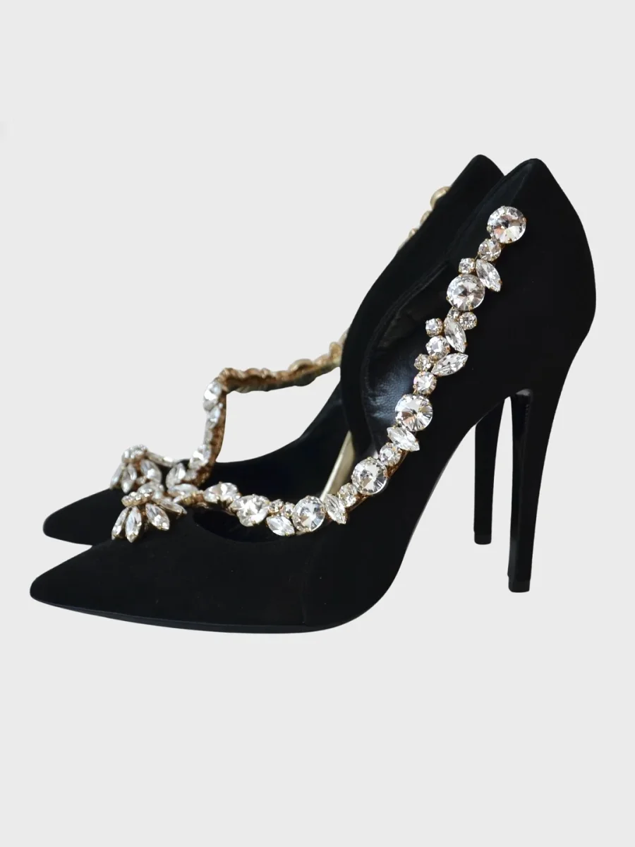 Dsquared2 zapatos de tacón pedrería Talla 38 Nuevos - Imagen 3