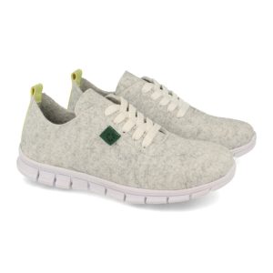 Zapatillas deportivas ecológicas blancas con cordones
