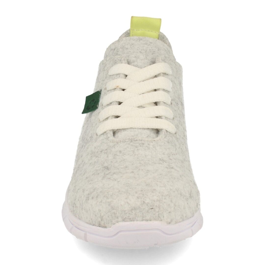 Zapatillas deportivas ecológicas blancas con cordones - Imagen 5