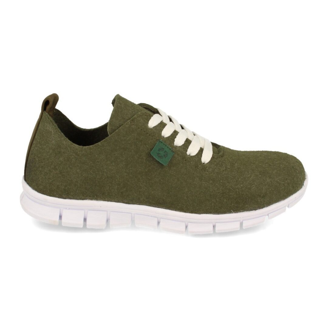 Zapatillas deportivas verdes con cordones - Imagen 3