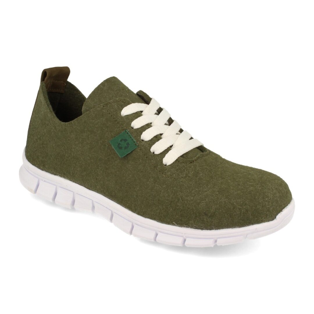 Zapatillas deportivas verdes con cordones - Imagen 4