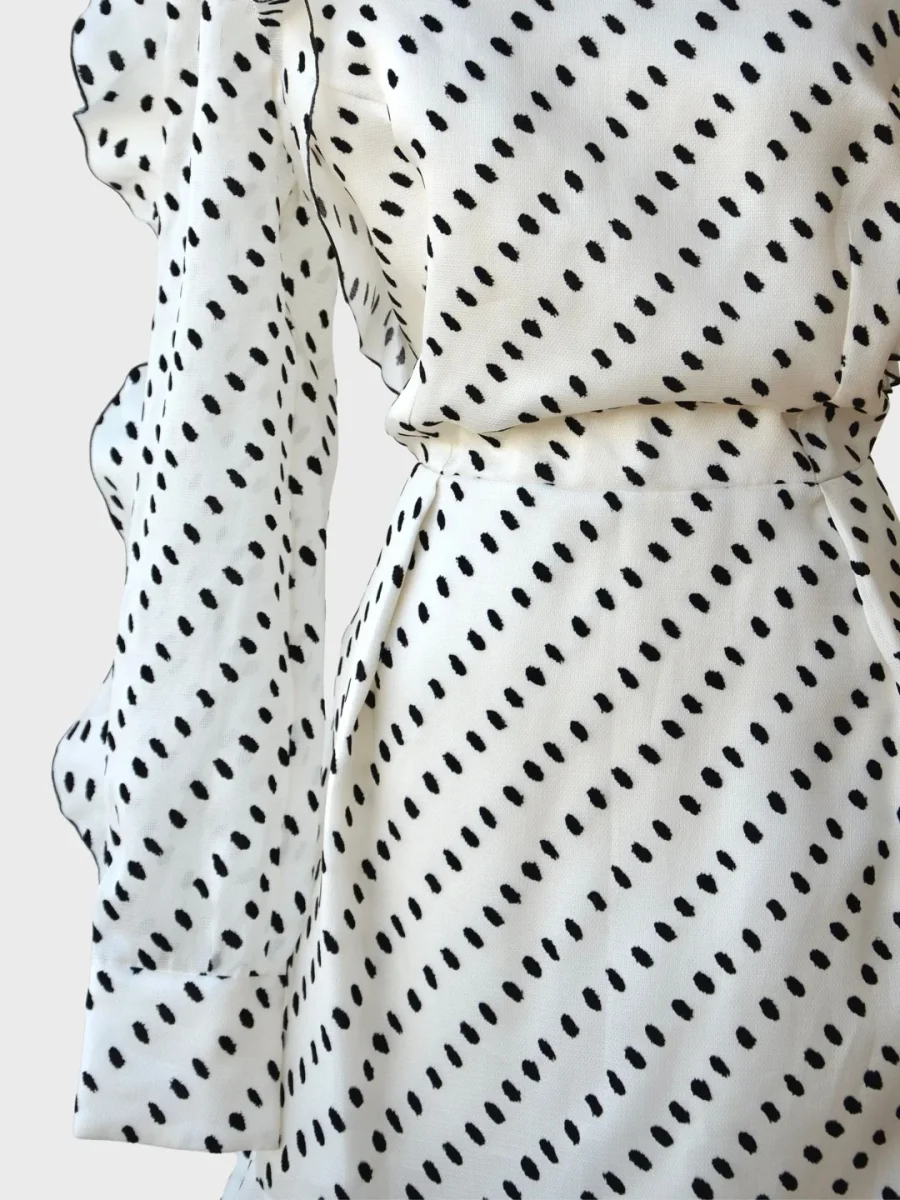 Erdem vestido mini estampado lunares Talla UK14 (XL) Nuevo - Imagen 6