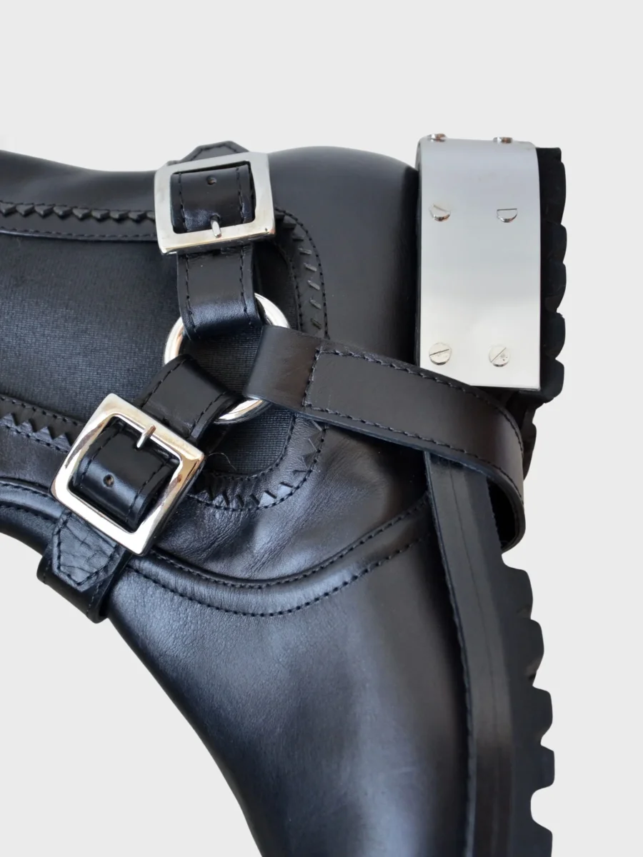 Ermanno Scervino botas moteras tacón espejo Talla 38 Nuevas - Imagen 7