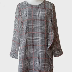 Essentiel Antwerp vestido mini estampado cuadros Talla 38 (M)