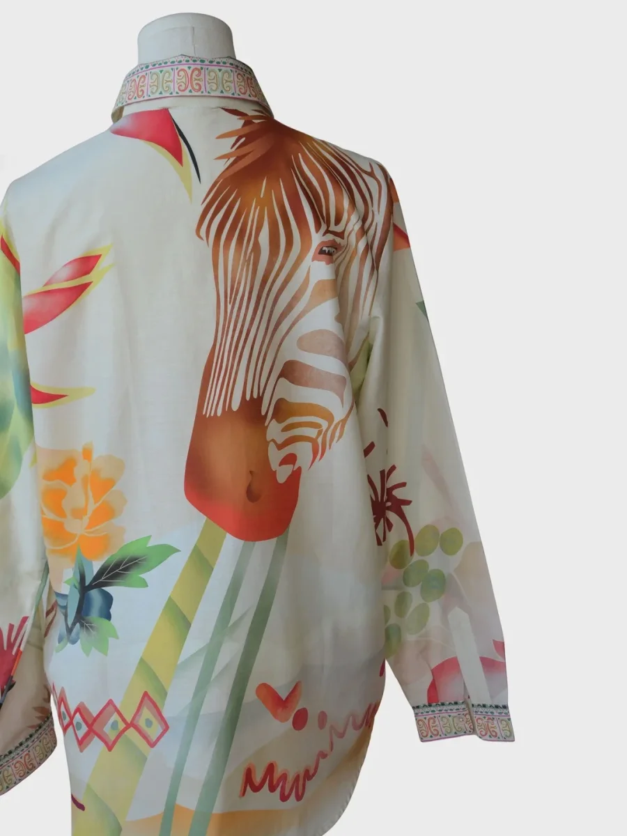 Etro Milano blusa estampada Talla IT42 (S-M) Nueva - Imagen 7