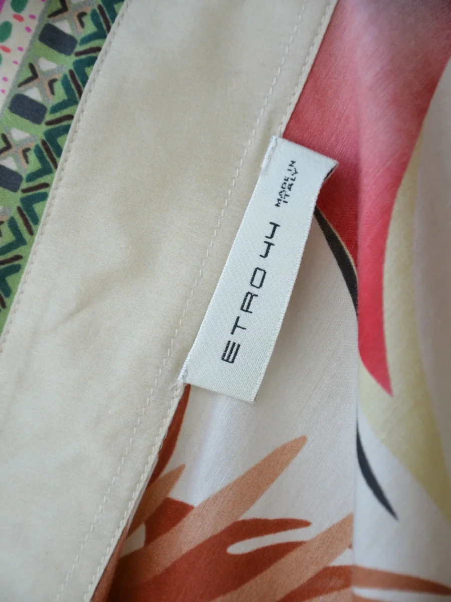 Etro Milano blusa estampada Talla IT42 (S-M) Nueva - Imagen 9