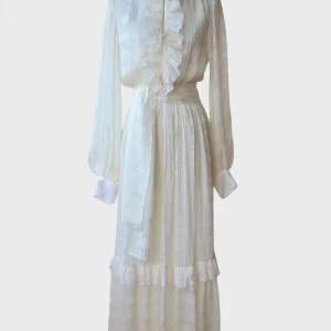 Etro Milano vestido largo color crema Talla IT46 (L) Nuevo