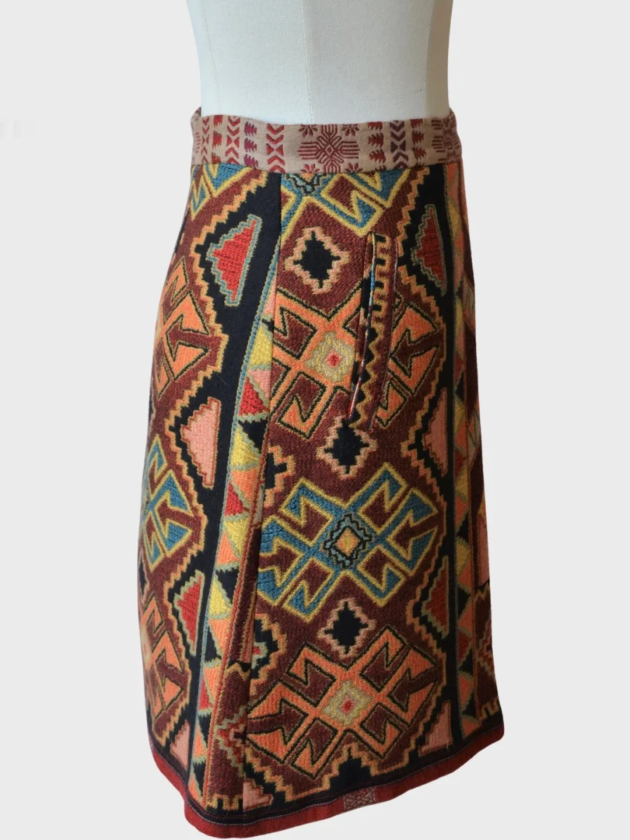 Etro Milano falda mini estampado boho chic Talla IT42 (S-M) - Imagen 4