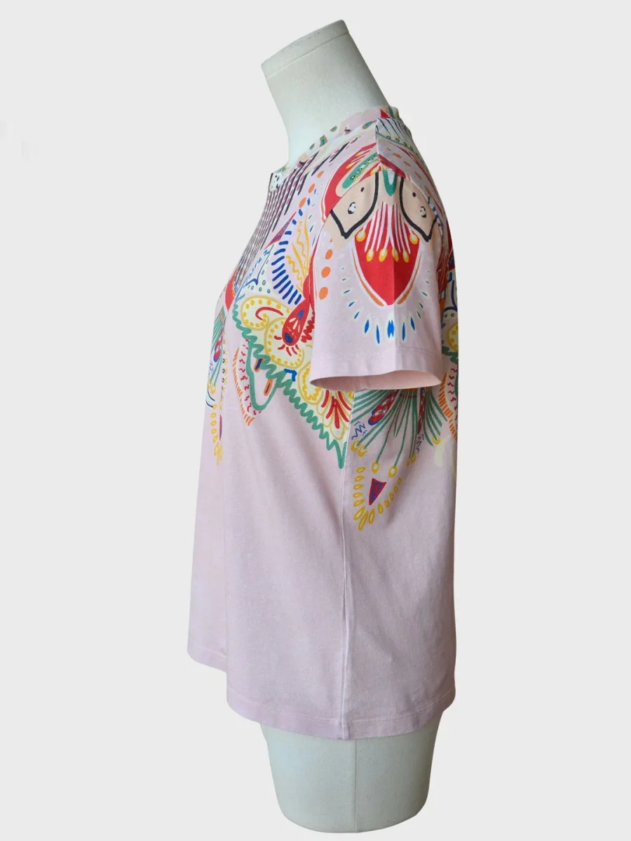 Etro Milano camiseta estampado étnico Talla XS Nueva - Imagen 5