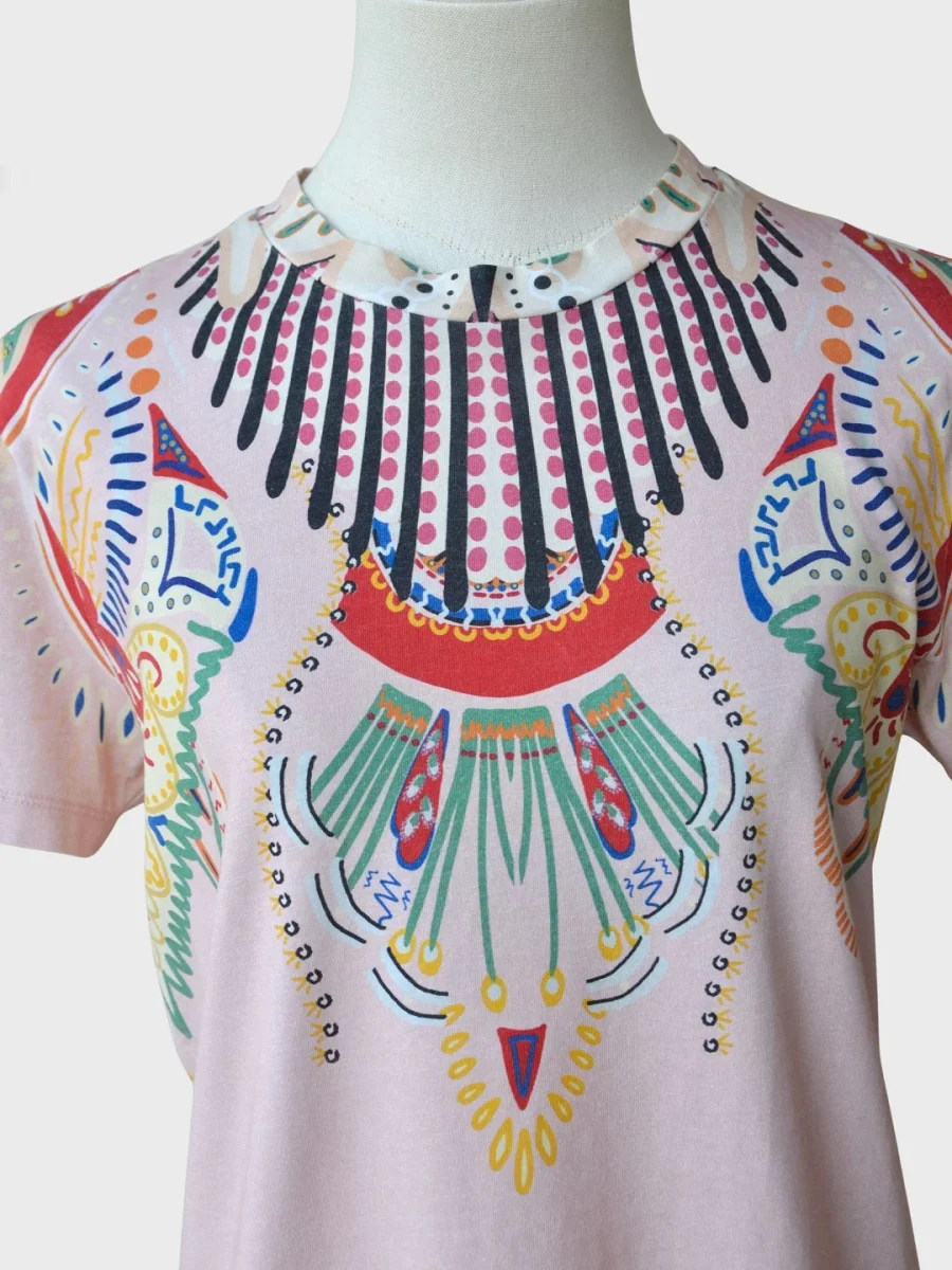Etro Milano camiseta estampado étnico Talla XS Nueva - Imagen 6