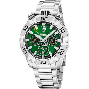 RELOJ DE HOMBRE FESTINA BULLHEAD VERDE CON CORREA DE ACERO F20743/2