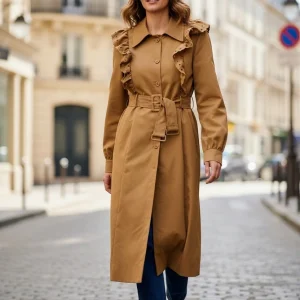 Trench de Diseño con Volantes