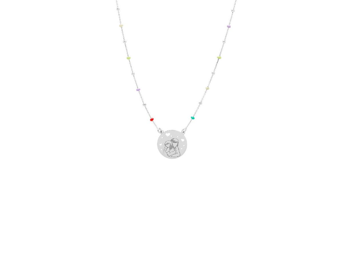 «ABRAZO» collar plata - Imagen 2