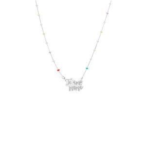 «MENSAJE» collar plata
