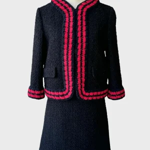 Gucci conjunto negro / rojo Talla IT44 /42 Nuevo