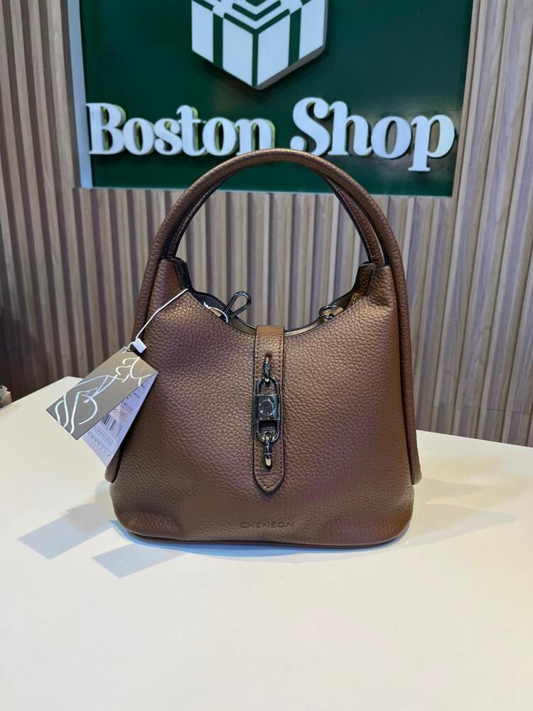 Cartera Chenson Marrón Estilo Hobo con Asa Superior - Imagen 2